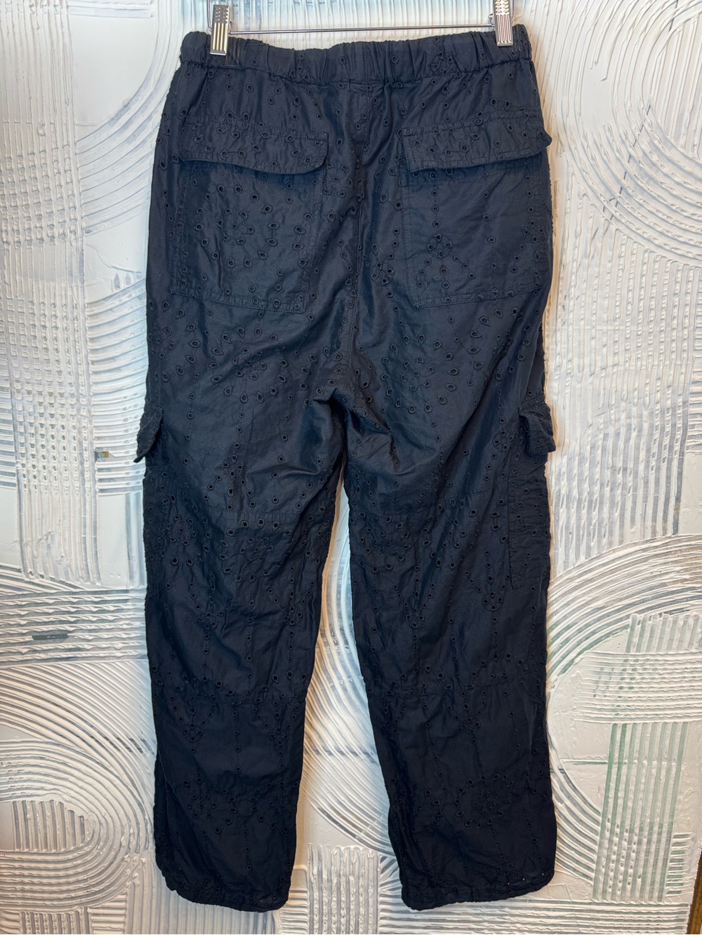 GAP Black Eyelet Cargo Pants N0855 - Picture 5 of 7